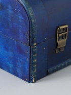 УЦЕНКА Шкатулка дерево под бутылку "С заклёпками" ярко-синяя 11х34х12,8 см - Фото 7