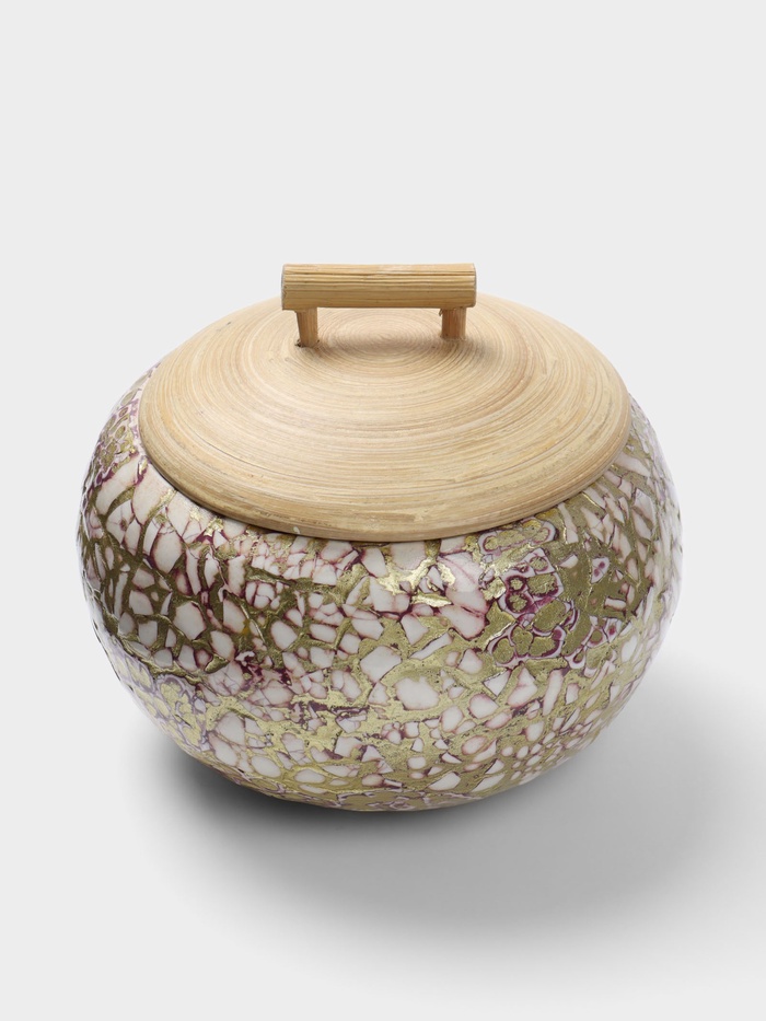 УЦЕНКА Банка для сыпучих продуктов 16×16×12 см, бамбук - Фото 1