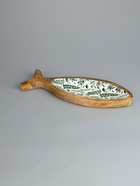 УЦЕНКА Блюдо в форме рыбки "Оливковая ветвь" дерево манго 32х11,5х2 см - Фото 2