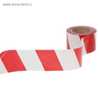 УЦЕНКА Лента оградительная 100 м, красно-белая, ширина 7.5 см, толщина 50 мкм - Фото 4