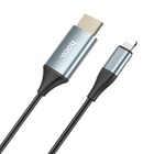 УЦЕНКА Адаптер Hoco UA15, Lightning - HDMI, 2 м, алюминиевый сплав + плетеный провод, серый - Фото 8