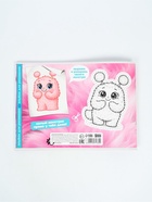 Альбом для рисования, 40 листов, на скрепке, А4 «Розовый монстрик» - Фото 4