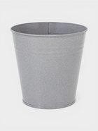 Вазон без ручек, 5 л, h=20.5 см, нержавеющая сталь, графитовый - Фото 1