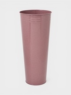 Вазон без ручек, 11 л, h=50 см, нержавеющая сталь, розовый - Фото 1