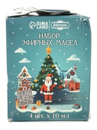 УЦЕНКА Набор эфирных масел 10 мл "Новогодняя сказка" лаванда, пихта, эвкалипт, кедр - Фото 2