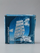 УЦЕНКА Корабль сувенирный малый «Дорита», борта синие с белой полосой, паруса синие,23×5,5×21 см 564 - Фото 6