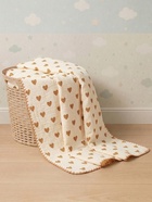 Плед двухслойный «Этель. Сердечки», 100×100 см, муслин, вельбоа - Фото 2