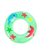 Круг для плавания, надувной, d=75 см, от 3 лет, прозрачный, зелёный - фото 809621709