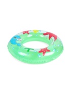 Круг для плавания, надувной, d=75 см, от 3 лет, прозрачный, зелёный - фото 809621710