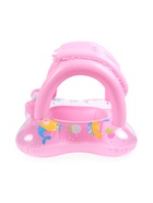 Круг для плавания детский с погремушкой 70 см, цвет розовый - фото 123144731