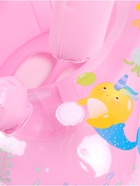 Круг для плавания детский с погремушкой 70 см, цвет розовый - фото 123144734