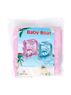 Круг для плавания детский с погремушкой 70 см, цвет розовый - фото 123144738