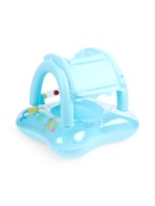 Круг для плавания детский с погремушкой 70 см, цвет голубой - фото 123144741