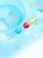 Круг для плавания детский с погремушкой 70 см, цвет голубой - фото 123144742