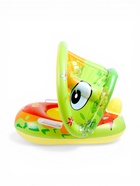 Круг для плавания «Дракоша», надувной, d=70 см, от 3 лет, с сиденьем, с навесом, с ручками, разноцветный - фото 809621843