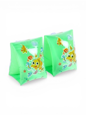 Нарукавники для плавания, размер M, цвет зеленый