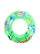 Круг для плавания, надувной, d=45 см, от 3 лет, прозрачный, зелёный - фото 809621861