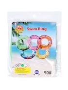 Круг для плавания, надувной, d=45 см, от 3 лет, прозрачный, зелёный - фото 809621865