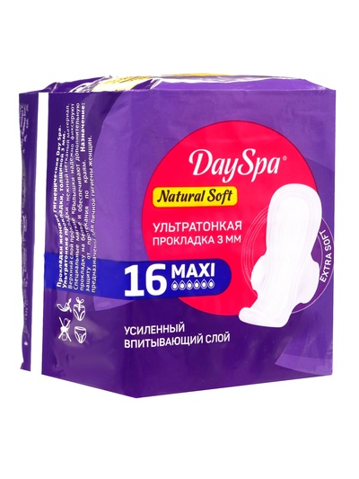 Прокладки женские Day Spa Natural макси, софт, 16 шт.
