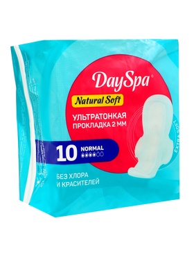 Прокладки Day Spa Ultra Natural нормал, софт, 10 шт.
