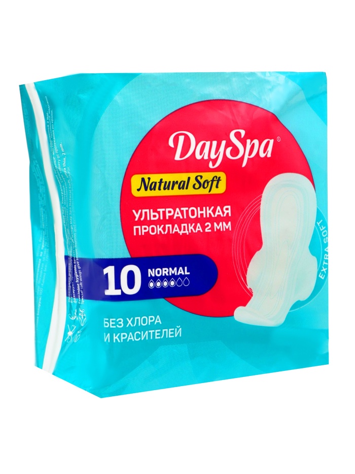 Прокладки Day Spa Ultra Natural нормал, софт, 10 шт.