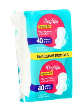Прокладки Day Spa Ultra Natural нормал, софт, 40 шт.