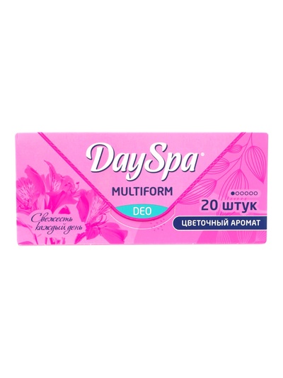 Прокладки ежедневные Day Spa, мультиформ, цветочный аромат, ультратонкие, 20 шт.
