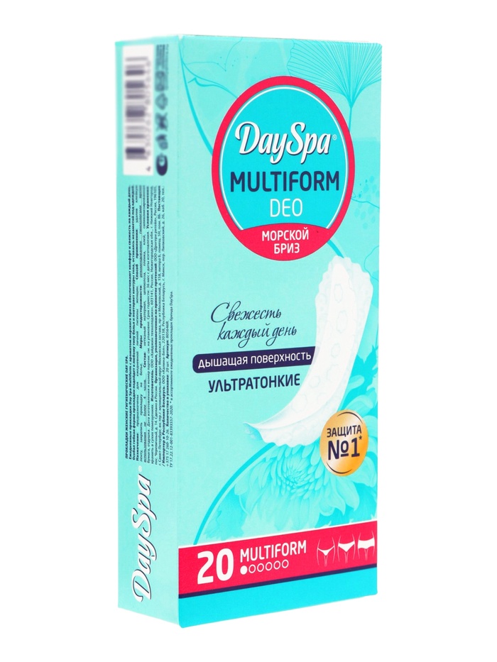 Прокладки ежедневные Day Spa, мультиформ, аромат бриз, ультратонкие, 20 шт.
