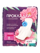 Прокладки женские с крылышками Day Spa, ночные, софт, 8 шт. - Фото 2