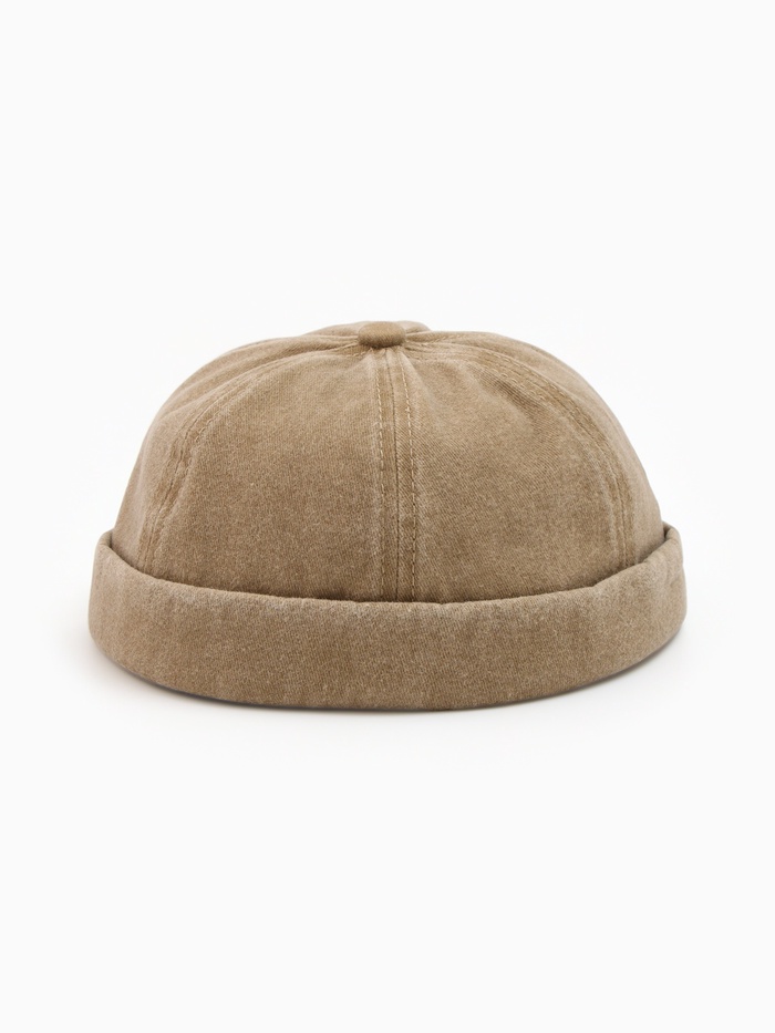 Кепка докер без козырька MINAKU, размер 56-58, бежевая