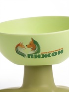 Миска на подставке, 200 мл, под углом, зелёная - фото 809679172