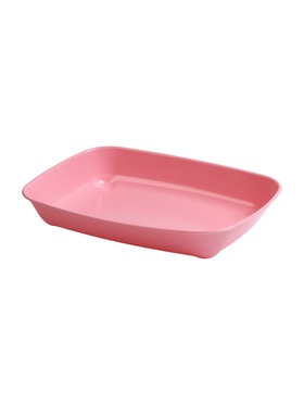 Туалет округлый без сетки 33,5 х 25 х 6 см, розовый