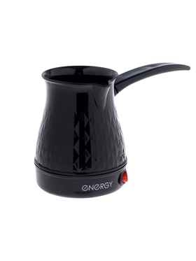 Турка электрическая Energy EN-293, 600 Вт, 300 мл, 60 см, термостойкий пластик, чёрная