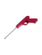 Пьезозажигалка JZDD-17-BRD, для газовых плит/духовых шкафов/барбекю, пистолет, бордовая - Фото 1