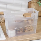 УЦЕНКА Корзина без крышки 10.5 л, цвет прозрачный - Фото 1