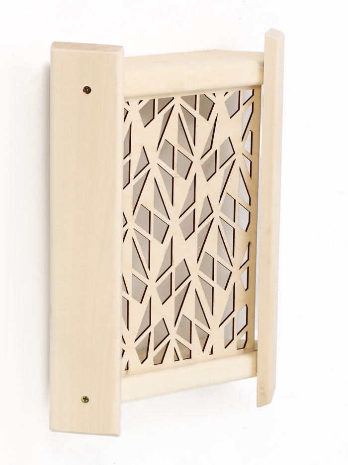 Абажур угловой со вставкой №3 32х39х10 см