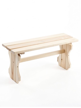 Лавка деревянная, резная №2 90х42х30 см