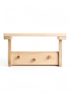 Полка-вешалка для бани и сауны «Малютка №1», 29×14×17 см, деревянная, 3 крючка - Фото 2