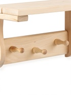 Полка-вешалка для бани и сауны «Малютка №1», 29×14×17 см, деревянная, 3 крючка - Фото 3