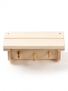 Полка-вешалка для бани и сауны «Малютка №1», 29×14×17 см, деревянная, 3 крючка - Фото 4