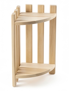 Полка угловая 2 яруса 35х19х19 см