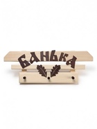 Табличка для бани «Банька», 58×22 см, деревянная, 3 крючка - фото 809647215
