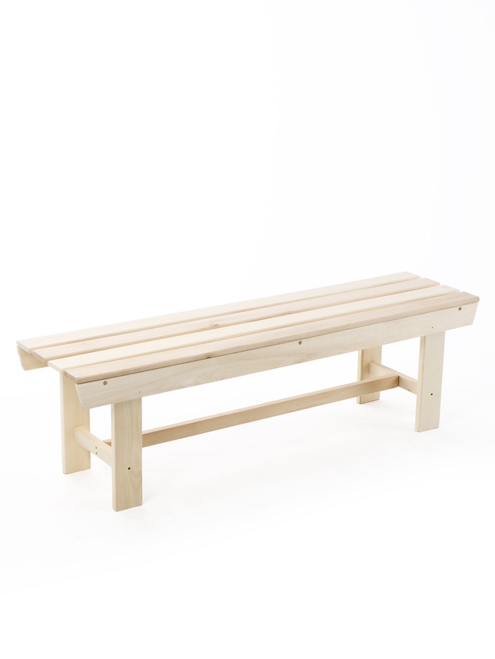 Лавка деревянная для дачи и бани, 150×40×41 см, из наличника - Фото 1