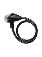 УЦЕНКА Замок навесной велосипедный LOCKLAND, 10х650 мм, перфорированный ключ, цвет черный - Фото 1