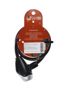 УЦЕНКА Замок навесной велосипедный LOCKLAND, 10х650 мм, перфорированный ключ, цвет черный - Фото 4