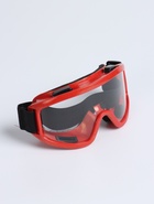 УЦЕНКА Очки-маска для езды на мототехнике, стекло прозрачное, цвет желтый - Фото 2