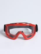 УЦЕНКА Очки-маска для езды на мототехнике, стекло прозрачное, цвет желтый - Фото 3