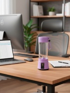 УЦЕНКА Блендер LBR-01, портативный, 24 Вт, 380 мл, USB, фиолетовый - Фото 2