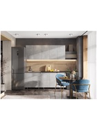 УЦЕНКА Кухонный гарнитур 2000 Челси, Бетон светлый/Белый/Кастилло - Фото 12