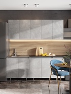 УЦЕНКА Кухонный гарнитур 2000 Челси, Бетон светлый/Белый/Кастилло - Фото 7